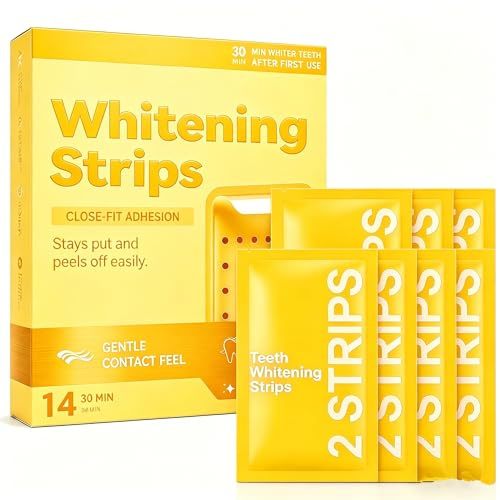 4 pares Whitening Strips Para Blanquear Dientes, rápido Blanqueador Dental, Ideal para Usar en Casa