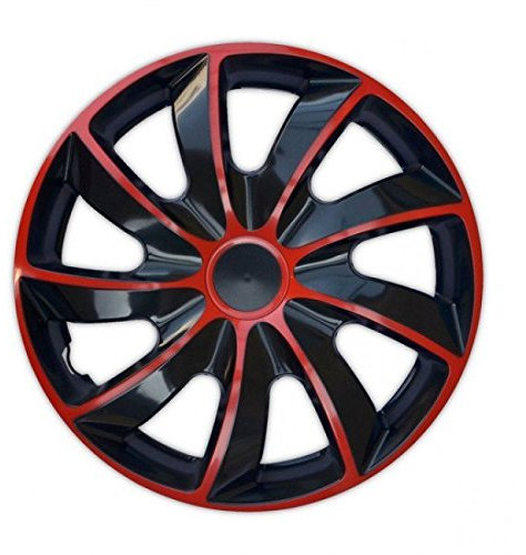 Copricerchi Quad Bicolor Rosso 4 pz (14)