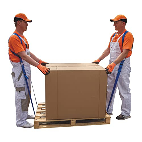 SafeCore Tragegurte Umzug 2 Personen bis 450 kg – Profi Möbeltragegurte mit Schultergurten, 3,5 m Spannweite, ergonomische Tragehilfe für Möbel und Haushaltsgeräte, rückenschonendes Transportsystem