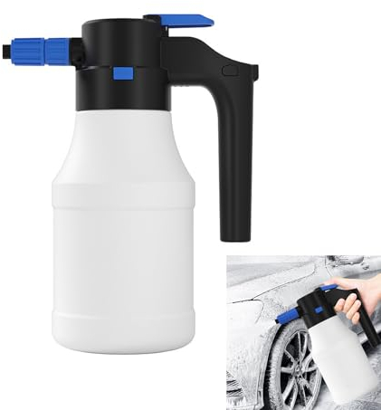 MENAYODA Auto-Schaumsprüher, 1500 ML Elektrischer Auto-Schaumsprüher, USB Wiederaufladbare Schnellentriegelung Automobile Clean Wash Tool， Adjustable für Fenster, Wohnmobile, Motorräder, SUV