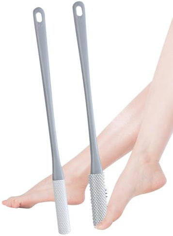 Toe Gaps Cleaning Brush | 2 Foot Scrubber for Shower | Soft Rubber Shower Toes Cleaning Brushes with Long Handle | Foot Bath Brush Cleaner Tools for Shower Accessories