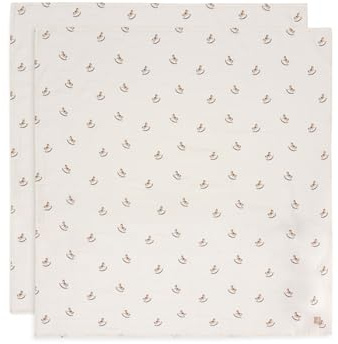 Jollein muslinduk baby – nostalgisk ride – 2-pack – 115 x 115 cm – 100% bomull – spottdukar baby – OEKO-TEX certifierad