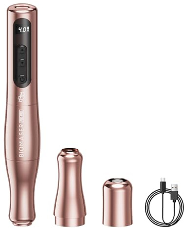 Biomaser P90 PRO Semi Permanent Make-up Maschine Kabellose und kabelgebundene Make-up-Maschine für Augenbrauen Eyeliner Lippen (Rose golden)