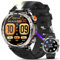 Montre Connectée Homme avec Lampe de Poche,1.7 Militaire Smartwatch(Noir)