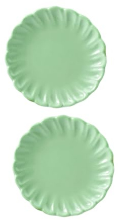 HANABASS 2Pcs Plates for Dollhouse for Chic Miniature Tableware Soft for Creative Play and Miniature Scenes