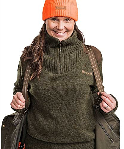 Pinewood Damen Hurricane Strick Pullover - Strickpullover Damen mit Wind- und wasserabweisenden Membran und aus hochelastischem Material Bewegungsfreiheit