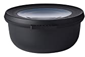 Mepal - Bol Multifonction Cirqula Rond - Boîte Conservation Alimentaire avec Couvercle - Convient comme Boîte de Hermétique pour le Réfrigérateur, Micro-ondes & Congélateur - 350 ml - Nordic black