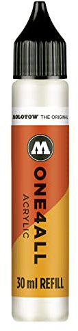 Molotow ONE4ALL Refill Acryl, Farbe 229 natur weiß 30 ml, Nachfülltinte für Permanentmarker