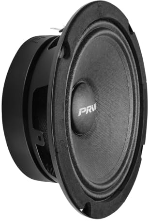 Prv Audio 6Mr200A-4 6 Midrange Speakers - 4 Ohms Mid Range Speaker 100 Watts Rms Power, 200 Watts Continuous Power Alto Series Loudspeaker(Single) - Black, Auxiliary