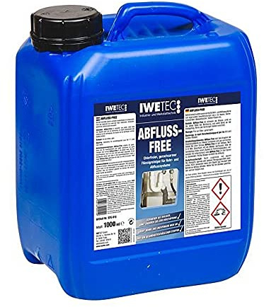 Iwetec Rohrreiniger, Flüssig, 5 Liter, Verstopfung entfernen, Unscented
