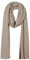 Bovari 100% Kaschmir Schal - Damen und Herren - Strick-Schal in Premium Qualität - kuschelweich und warm (Taupe)