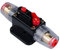 Interruptor de circuito de 15 amperios, soporte de fusibles en línea, bloque inversor CC 12 V-24 V, reinicio manual para coche, automóvil, barco, audio, protección del sistema solar