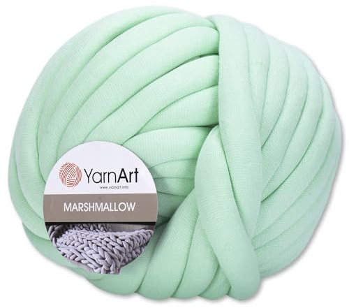 Frida's Wollhaus YarnArt 750 g Marshmallow Handstrickgarn Jumbogarn Teppich Decken 17 Farben (917 | Mint)