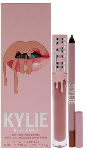 Kylie Cosmetics Velvet Lip Kit - 700 Bare For Women 2 Pc 0.10oz Velvet Liquid Lipstick, 0.039oz Lip Liner