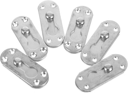 IWOWHERO Bettrahmenhalterung Für Kopfteil 6 Sets Bettgitter-montagehalterung Stabile Metallmöbel-bettgitter-montage