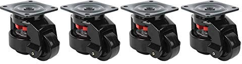 Rotella di Regolazione del Livello, Rotelle per Carichi Pesanti 4 Pezzi con Elevata capacità di Carico per Movimenti di Grandi Dimensioni della Macchina