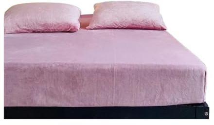 Sábana bajera ajustable suave y cómoda de forro polar coral, funda de colchón de felpa para colchón tamaño Queen