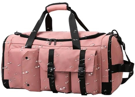 Seesack für Damen, wasserdicht, große Sporttasche, Gepäck-Rucksack mit Trocken- und Nass-Trennung für Springseile, Bänder, Turnschuhe, Handtücher, Handschuhe, rose, Refer to description, Unisex