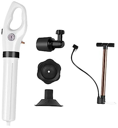 Desatascador de Inodoro Flexible Blanco de Plástico Mango Ergonómico