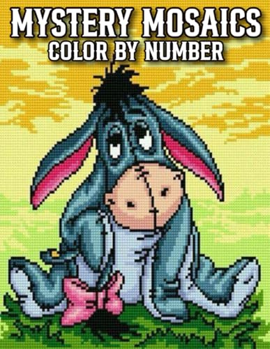 Mystery Mosaics Color By Number: Easy Design Mystery Mosaic Color By Number Coloring Book For Adults | New Large Print Birds, Flowers, Animals, Butterflies, Halloween, Christmas and More