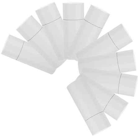 VILLFUL 10 Cajas de Papel Cilíndricas con Tapa, Diseño Blanco Llamativo, Capacidad 20ml, Embalaje Protector y Portátil para Té en Oficina y Regalos