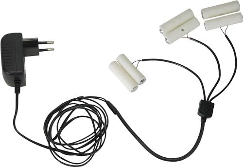 Best Season Strombetrieb für Batterieartikel, ersetzt 3X 2 AA