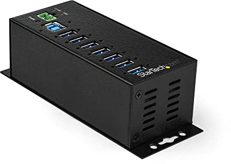 StarTech.com Hub USB 3.0 industriel à 7 ports - Alimentation externe - Protection contre DES et les surtensions jusqu'à 350 W (HB30A7AME)