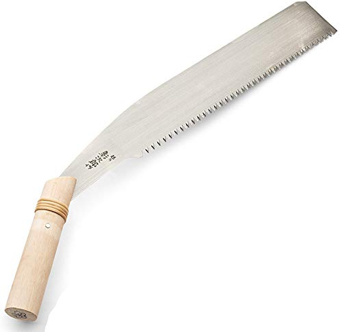 Kings County Tools Japanense Crosscut Saw | Angled Timber, Branch & Log Saw | Fast Cutting Japanese Style Teeth | Progressive Deep Tooth Pattern | Quick & Safe Wood Cutting Hand Tool | 16 Blade