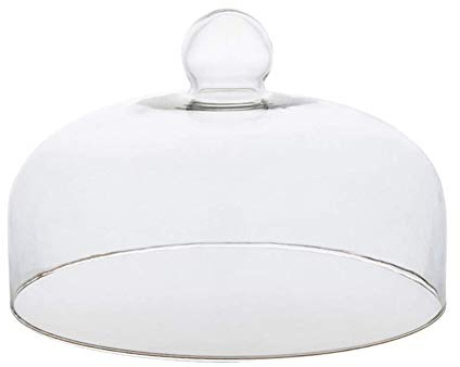 KSTORE Transparent Tellerhaube Speiseglocke Abdeckhauben Fliegenhaube Durchmesser Speise Lebensmittel Restaurant Küche Kuchen Glashaube Käseglocke Tortenglocke,Clear,18cm