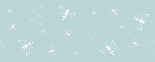 d-c-fix Fensterfolie Wild Bees - 20 cm x 1,5 m – statische Sichtschutzfolie mit modernem Muster für Glasflächen – selbsthaftend, Blickdicht, dekorativ | Sichtschutzfolie mit modernem Muster für Glasflächen – selbsthaftend, blickdicht, dekorativ