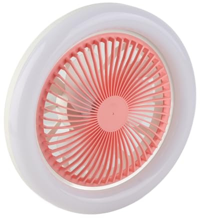 Oreq Ventilatore da Soffitto con Luci, Mini Ventilatore da Soffitto Chiuso da 10 Pollici con Luce per Soggiorno Camera da Letto per Bambini, Lampada a Ventola a LED a Basso Profilo Silenziosa E27 30W