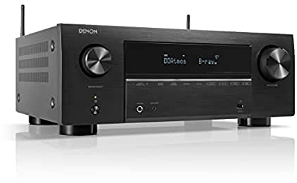 Denon AVR-X2800HDAB 7.2-Kanal AV-Receiver, HiFi Verstärker mit Dolby Atmos, DTS:X und Denon Home Multiroom Lautsprecher (weiß)