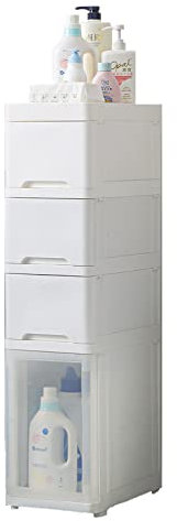 JATIBOSH Badezimmerschrank Badezimmer Toilettenpapier Aufbewahrungsschrank Aufbewahrungsschrank mit Türen Schublade, Boden freistehender Schrank, schmaler Hochschrank für Badezimmer, Wohnzimmer,