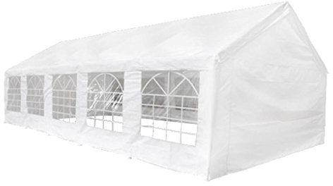 Partyzelt 10 x 5 m weiß Faltpavillon Pavillon Pavillon Euroland Outdoor-Pavillon wasserdichter Pavillon
