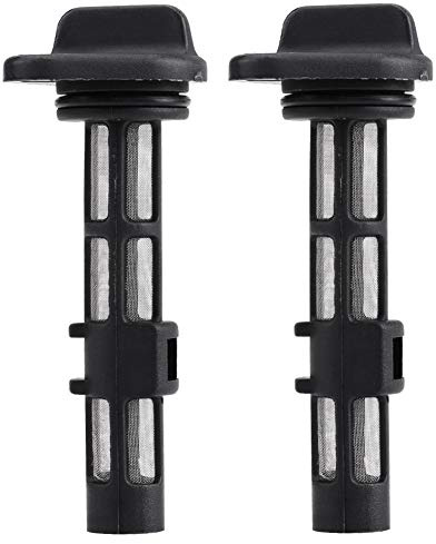 Filtre à Moteur pour Mini Motoculteur Refroidi par Air, ABS Noir, 2 Pièces, Filtre Moteur Air pour Cultivateur Compact