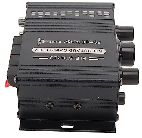 Lazmin112 Karaoke-Heim-Verstärker 500 W, 6-Kanal-Stereo-Receiver mit BT, USB, SD, FM, 2 Mikrofonen in Echo und Kopfhöreranschluss, für Karaoke, Heimkino