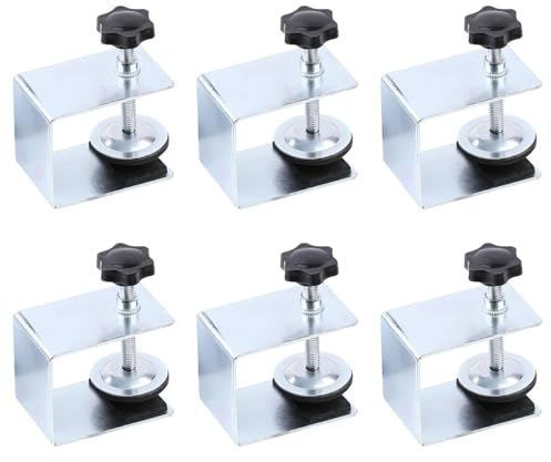 6 Stück C Klemme, Zwingen Klemmen, Edelstahl C Zwinge, Trägerklemme, Schraubklemme, aus Edelstahl 304,für Schublade installation, Gebäude, Haushaltsmontage