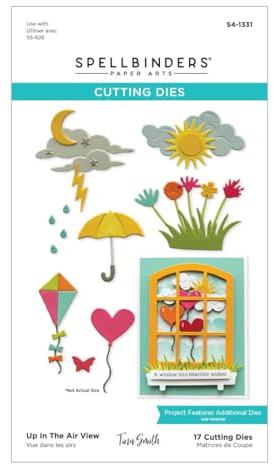 Up in The Air View Etched Dies from the Windows with a View Collection by Tina Smith