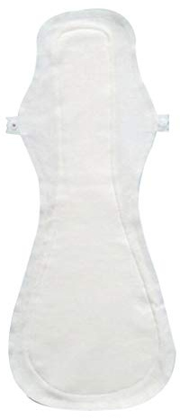 JAYIOLA Assorbenti Mestruali in Tessuto Riutilizzabile in Cotone Super Sottile, bianca, 38 centimetri