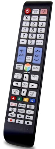 FOXRMT Ersatz Fernbedienung Samsung Fernseher für BN59-01198Q BN59-01178B BN59-01315B BN59-01268D, Mit Beleuchtung, Sofort Einsatzbereit