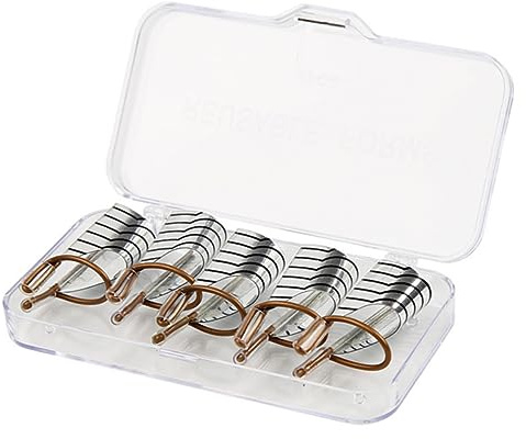 MUSISALY 10pezzi Metal Nail Mold Tips Forme Per Estensione Unghie Alluminio Riutilizzabili Per Gel Art Design Curvo Per Manicure Professionale e Uso Domestico