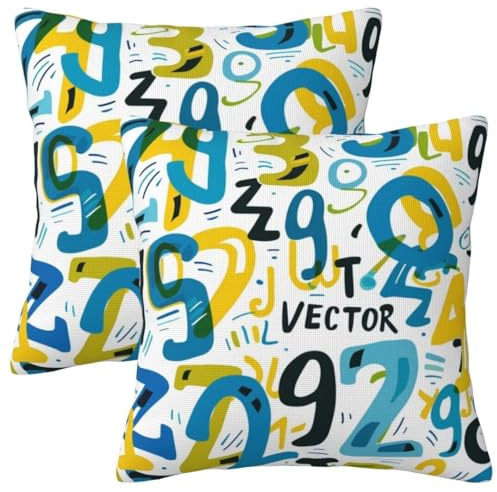 Kissenbezug 70x70 cm 2er Set Herbst Deko Kissen Minimalistisch Blume Kissenbezug,Quadrat Kissenbezüge,Weicher Sofakissen,Kissenhülle Herbst,Zier Kissen Mit ReißVerschluss,Deko Schlafzimme 28x28Inch