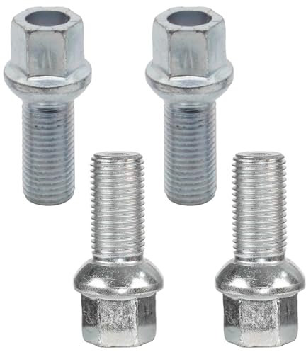 car radschrauben Kompatibel Mit Bora 1998-2005 Reifenschrauben Ersatz-Zubehörschrauben Aus Stahl Für Reifenschrauben Zur Sicherung Der Radnabenachse OEM: WHT002437