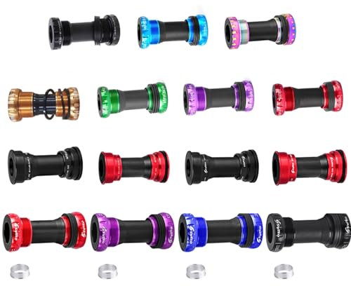 Greabuy Keramik-Tretlager, abgedichtete Lagerleitung/Einpressen für 24–22 mm Rennrad