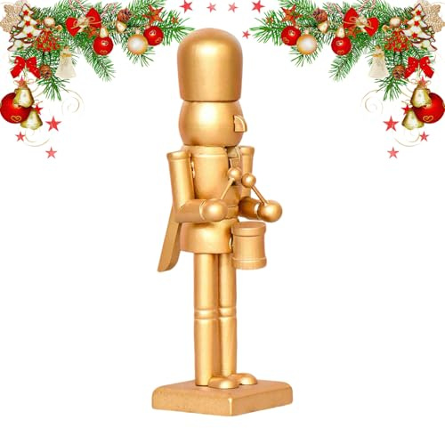 Patifirst Nussknacker Weihnachtsdeko,35 Zentimeter Soldaten Deko - Holzfigur Deko Mit Beweglichem Mund Für Kinder Familien Indoor Outdoor
