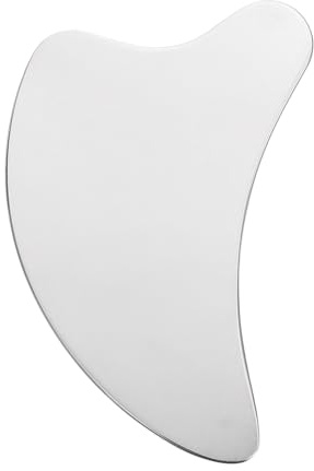 ULTECHNOVO Stainless Steel Gua Sha Scraping Plate Facial Massage Tool for Anti-aging and Skin Nourishment Portable Face and Body Massager for Immune Stimulation and Firming