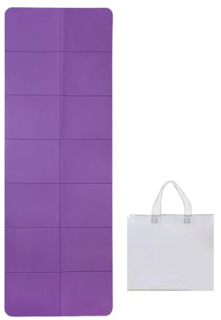 Tappetino Yoga da Viaggio,Spessore 6 mm Antistrappo | Base per Esercizi con Sacchetto Portatile | Per Casa Palestra Viaggio Allenamento