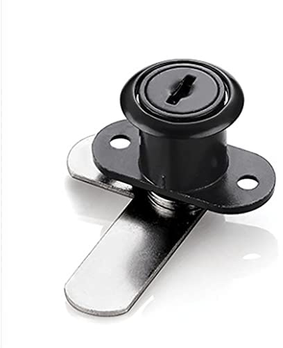 Serrature per mobili, Set di serrature a cilindro for cassetta postale, cassetto, cassettiera, cassetta degli attrezzi for camper, multicolore(Black)