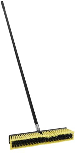 Balai Brosse Robuste à Tête Filetée en Alliage d'Aluminium 80 CM – Balai de Terrasse et Allée pour Sols Extérieurs – de Jardin Polyvalent pour Nettoyage Humide et Sec – 1