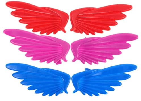 CONGARTENO 6pcs Ailes Décoratives pour Chaussures de Patins à Roulettes en Pvc, Petites Ailes Stylées Faciles à Transporter pour Usage en Intérieur et Parcs